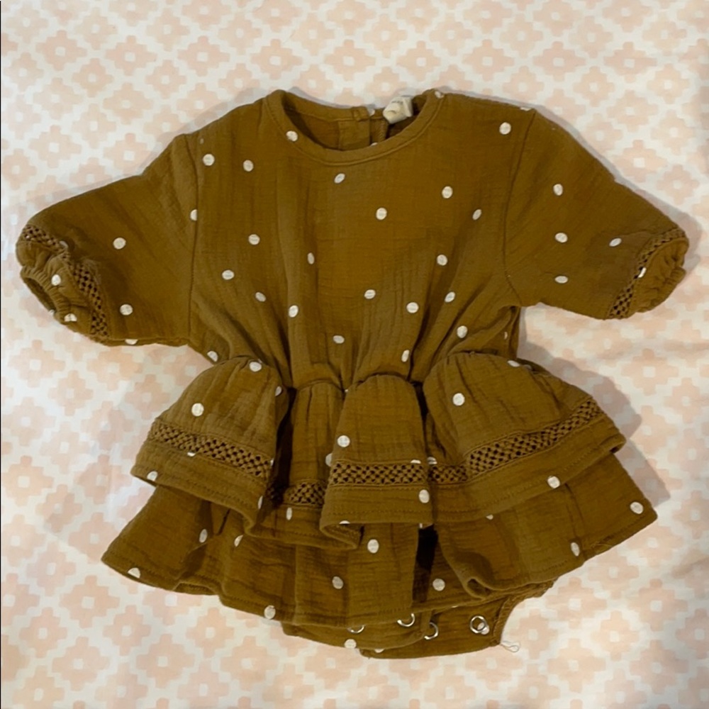 Quincy Mae Polka-Dot Dress